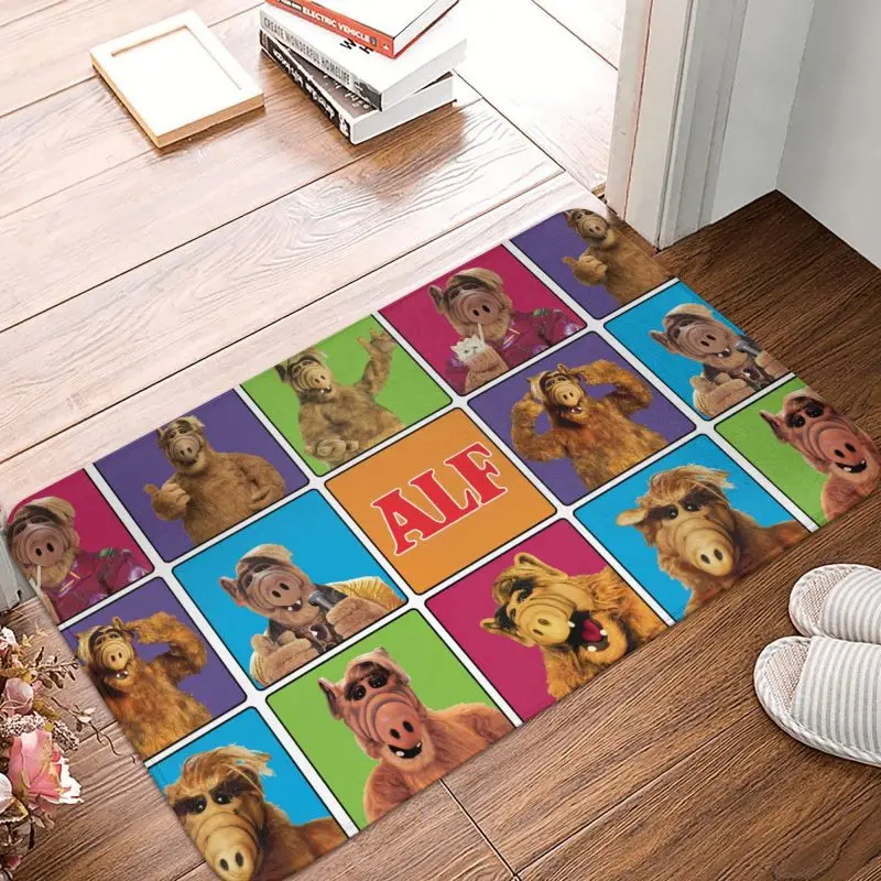 Alf Thumbs Up Front Door Floor Entrance Welcome Mats Alien Life Form Sci Fi Tv Show Kitchen Doormat Garden Carpet Rug Footpad