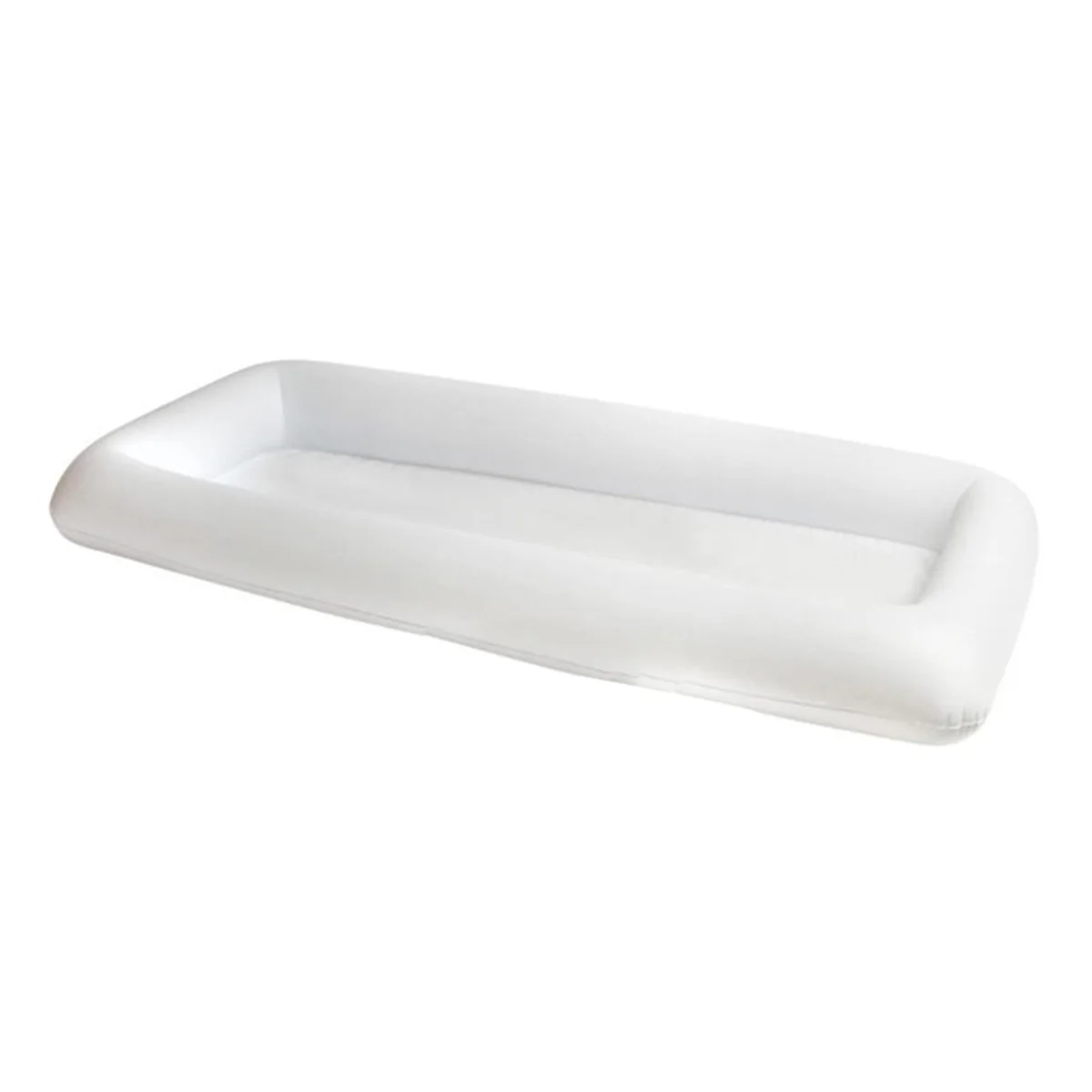 

2PCS Inflatable Serving Tray Food Drink Holder Picnic Pool Party Buffet Luau Cooler with a drain plug (White)