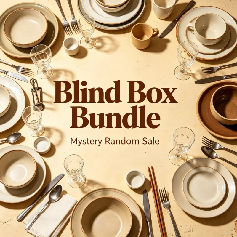Daily Dining Surprise Tableware Blind Box Random Independent Plates Bowls Cups Full Random Delivery for Home Use