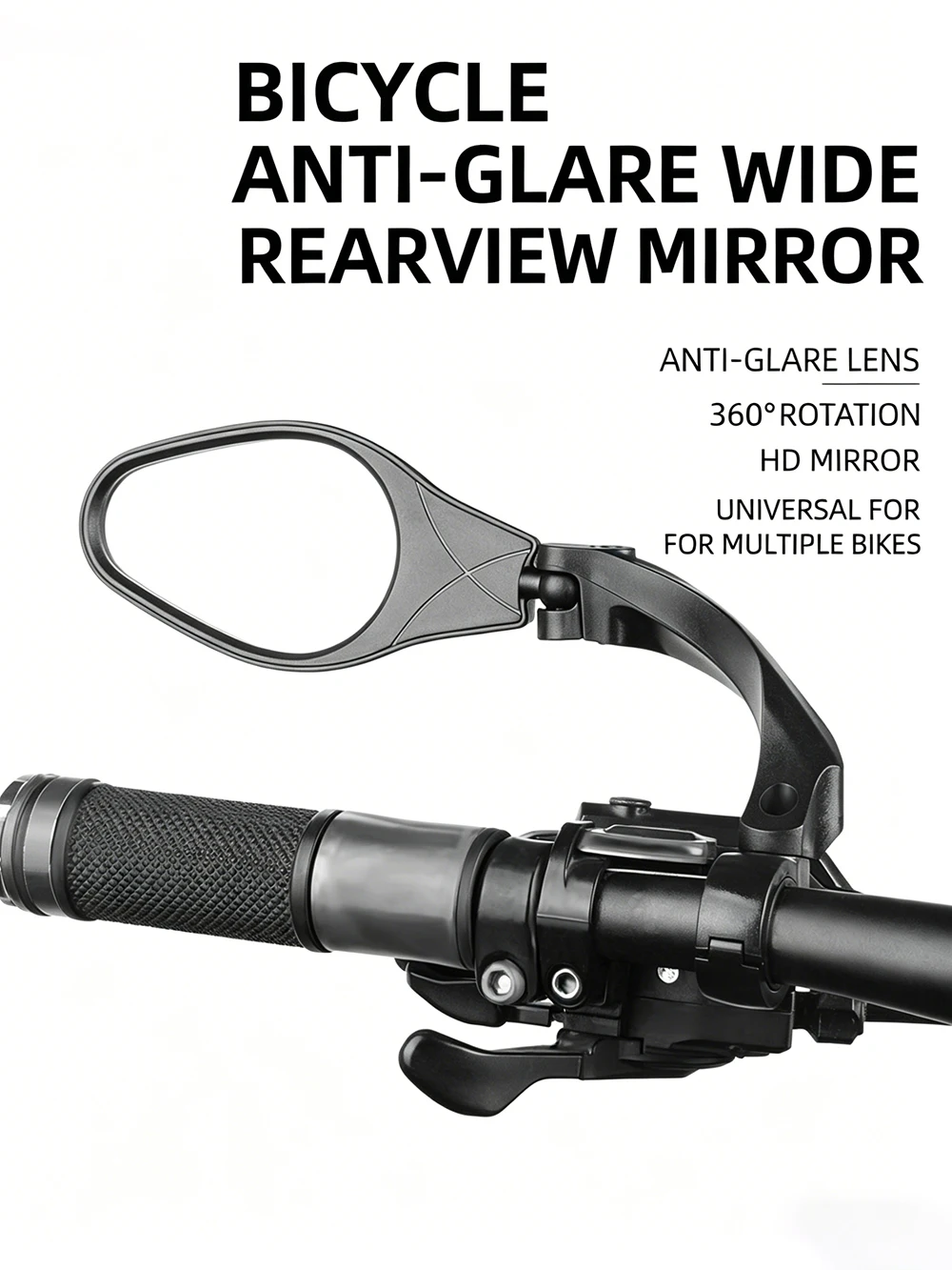 Bike Mirror Handlebar Mount Rotatable Universal Cycling Rear View Mirrors Adjustable Wide Angle Mirror Bicycle Accessories