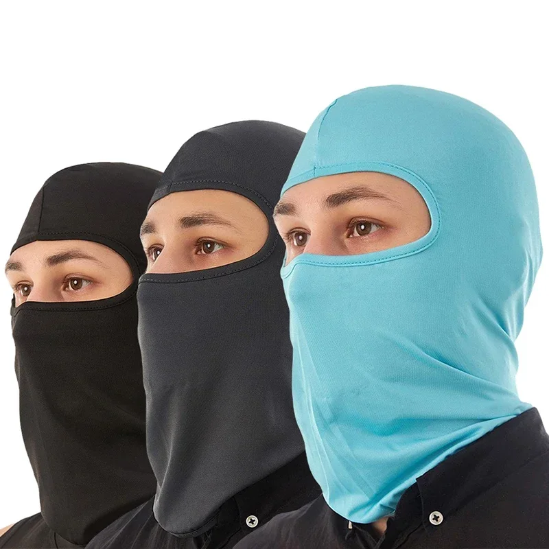 Máscara da motocicleta ciclismo balaclava capa completa máscara facial chapéu balaclava secagem rápida lycra esqui pescoço verão sol proteção ultra uv