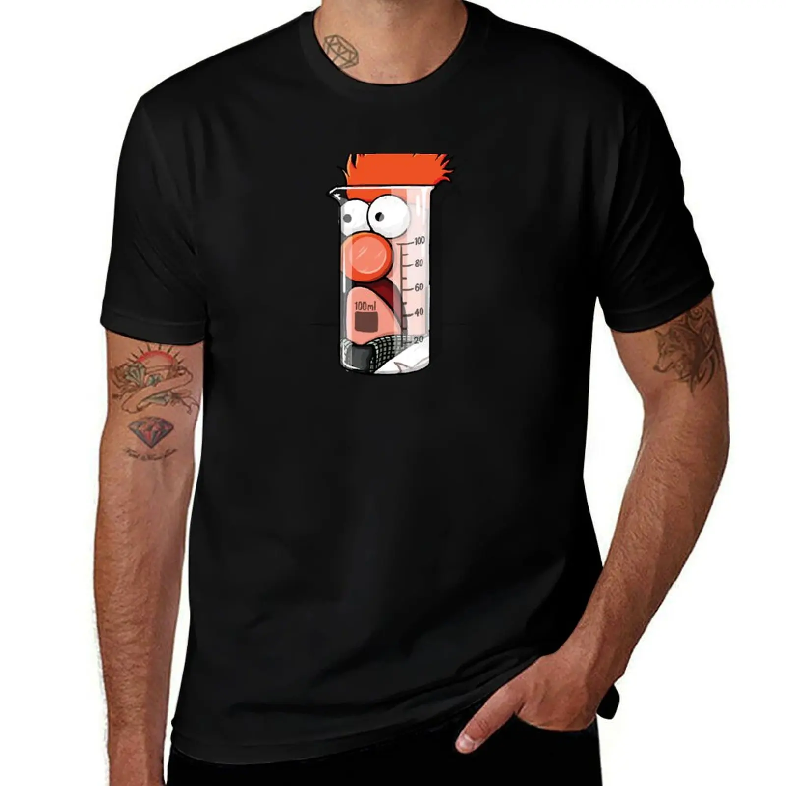 Beaker Muppets Science T-Shirt Basic Casual Wear Short Sleeve Top T-Shirt