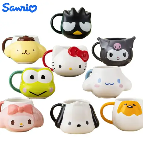 헬로 키티 마이 멜로디 쿠로미 KEROKERO KEROPPI 머그컵 세라믹 애니메이션 입체 컵 고가치 맞춤형 워터컵 선물