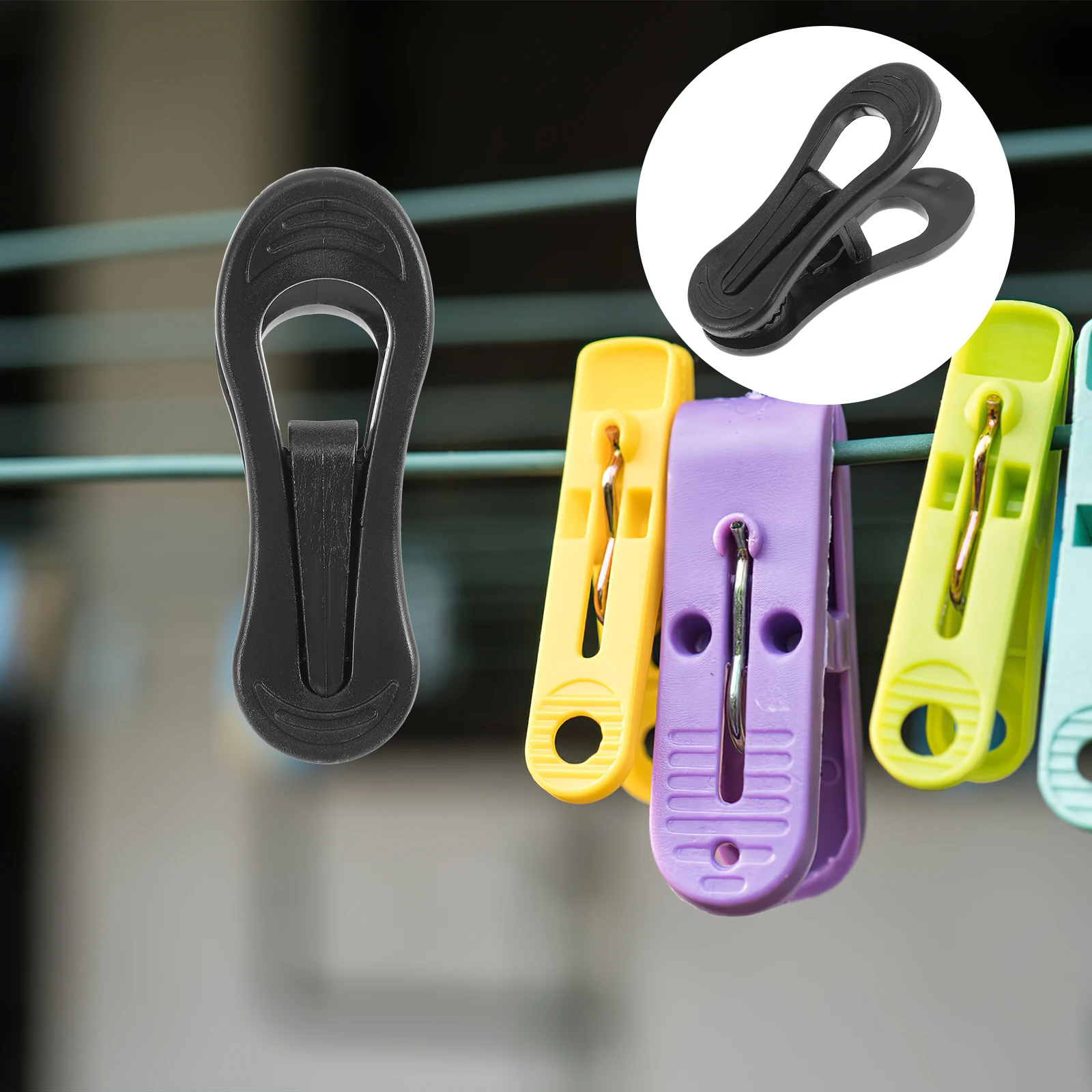 

50Pcs Hangers Clips Heavy Duty Clamp Buckle Design for Pants Skirts and Shirts Hanger Clips Clip Hangers for Skirts