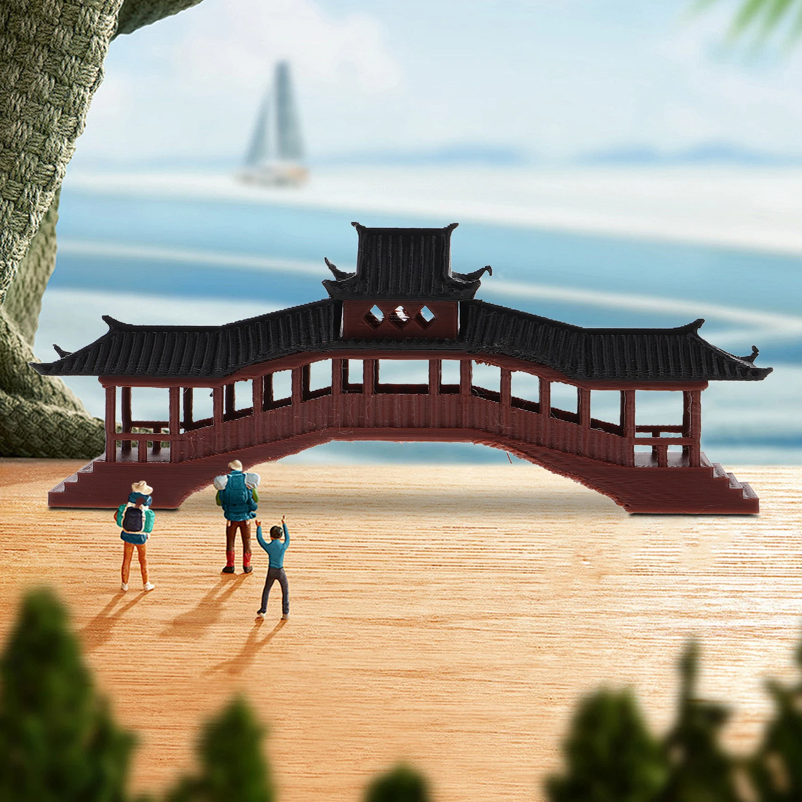 المناظر الطبيعية الصغيرة جناح زخرفة جناح بلاستيكي صغير لخزان الأسماك بونساي المناظر الطبيعية حديقة ديكور حوض السمك حلية المنزل #2