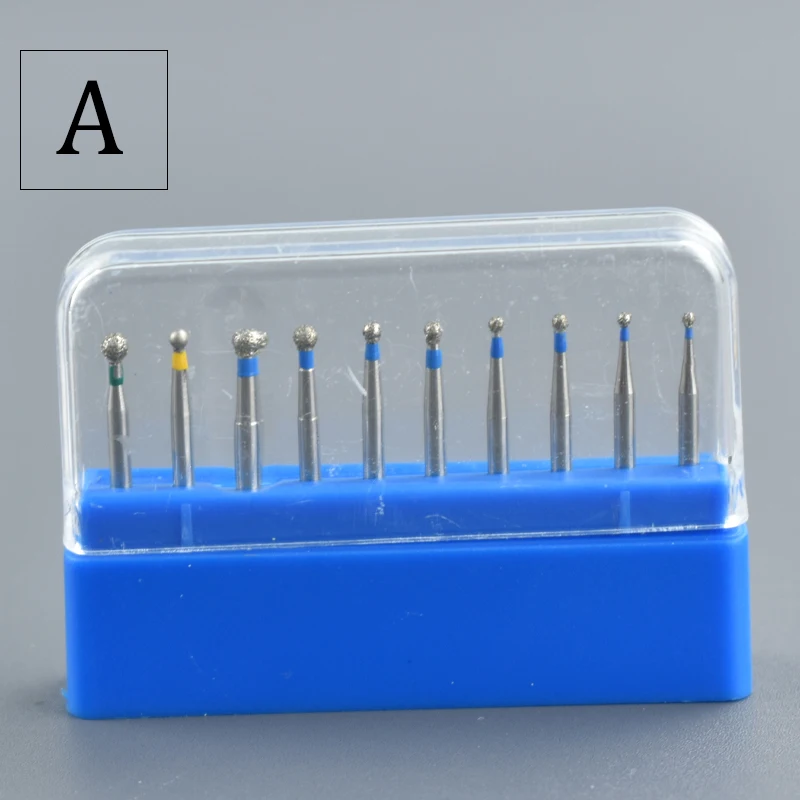 10 Stück/1,6mm zahn ärztliche Hoch geschwindigkeit bohrer Diamant bohrer für Zahnarzt zähne Polieren Schleif labor werkzeuge