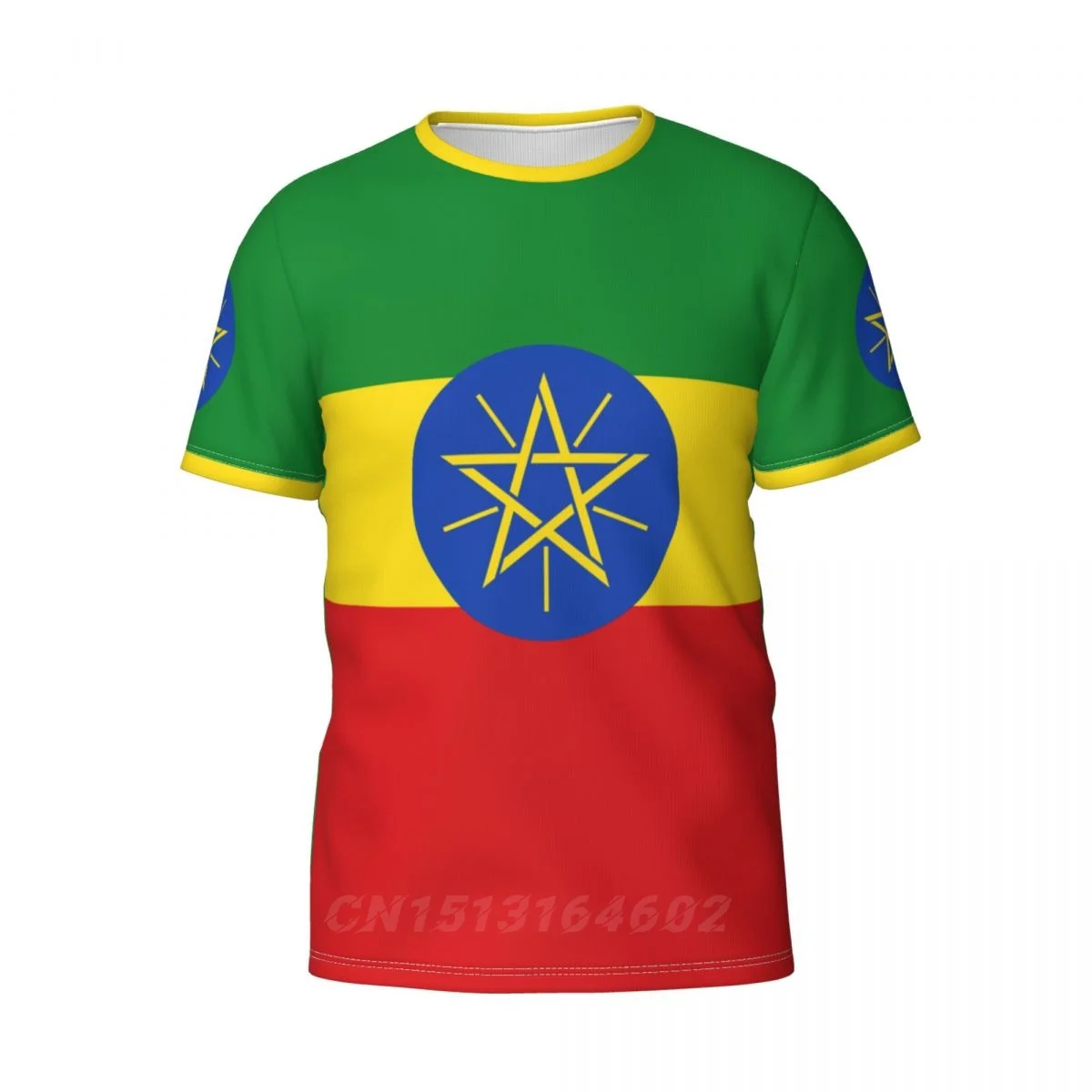 2025 Custom Name Number Ethiopia Country Flag T-shirts Clothes T shirt Men Women Tees Tops For  Fans Gift US Size