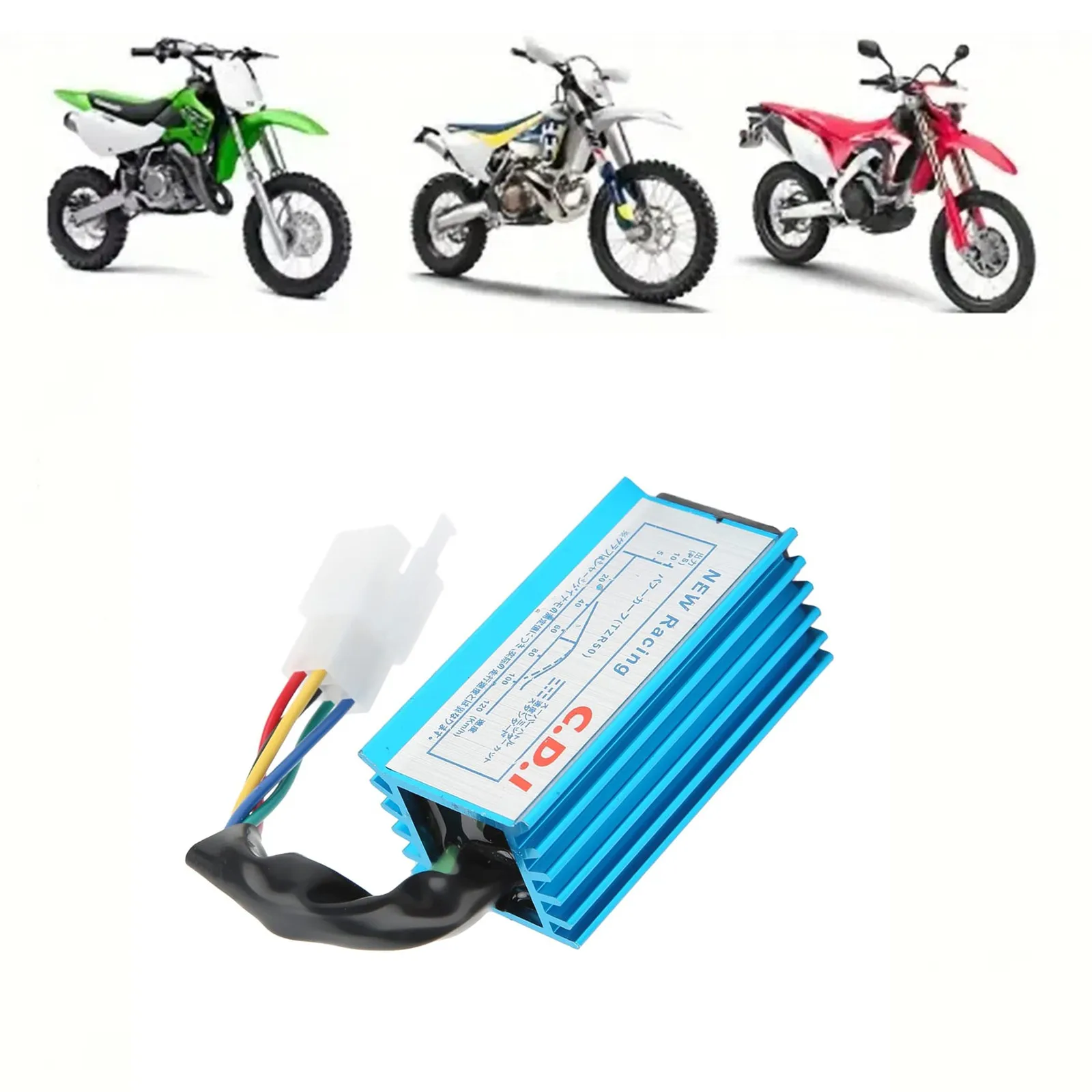 Original 5-Pin High-Performance CDI Ignition Unit Aluminum Alloy System for 50cc-150cc ATVs Motorcycles Dirt Pit Bikes Motocross