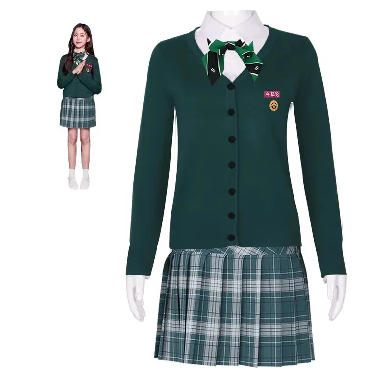 Movie All of Us Are Dead Cosplay Costumes Women JK Hyosan High School Uniform Shirt Skirt Pants Halloween Couple Jacket Outfits