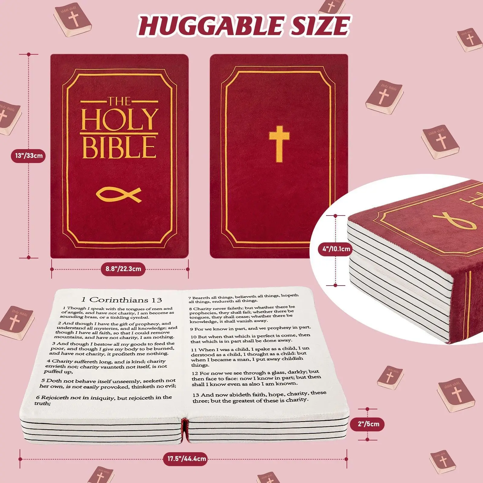 

Bible Pillow Bible New Plush Toy Doll Gift Pillow Christmas Gifts Gifts For Relatives And Friends Gifts For Children