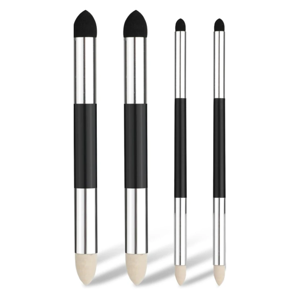 Well Made-4Pack Blending Sponge Pens Dual Ended Washable Friction Sponge Brushes Sketch Wipe Reusable Blending For Student Artis