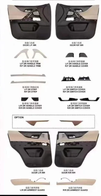 Nuovo design di lusso LAND CRUISER LC200 aggiornamento completo LC300 interno per LAND CRUISER 2008-2021 aggiornamento kit interni