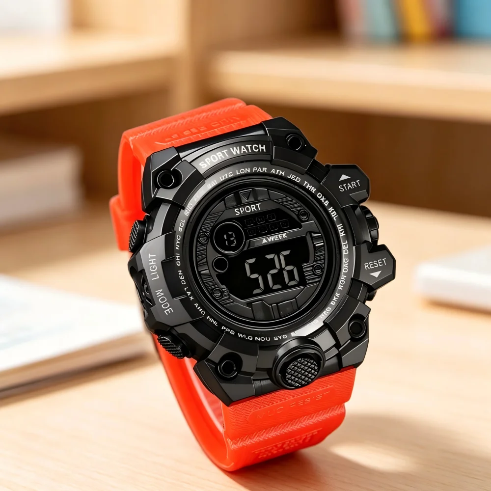 Military Sports Watches Backlight Waterproof Men's Digital Watches Countdown Date LED Electronic Wristwatch Clock for man Teen