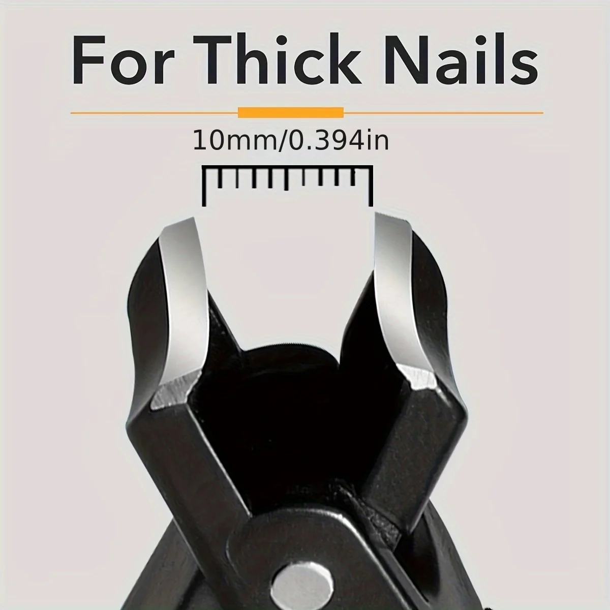 

Wide Jaw Nail Clipper Heavy-Duty Toenail Clippers for Thick Nails, Ingrown Toenails & Tough Fingernails - Stainless Steel Blade