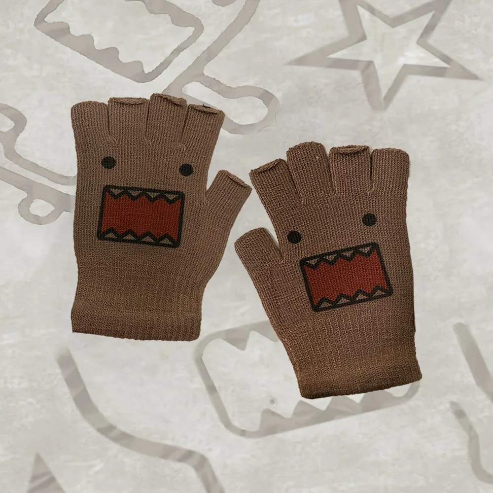 قفازات Y2K المطبوعة الأصلية الجديدة قفازات الشرير القوطية للجنسين ملابس الشارع