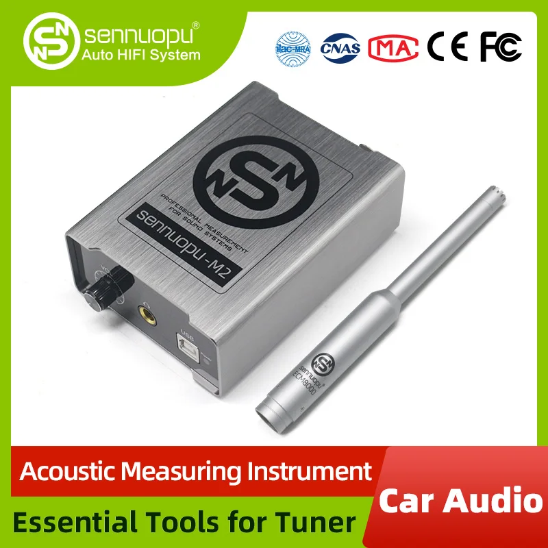 Sennuopu M2 Automotive Acoustic Measuring Instrument for Car Sound Audio System with Testing Microphone ECM800 for Tuner Tool