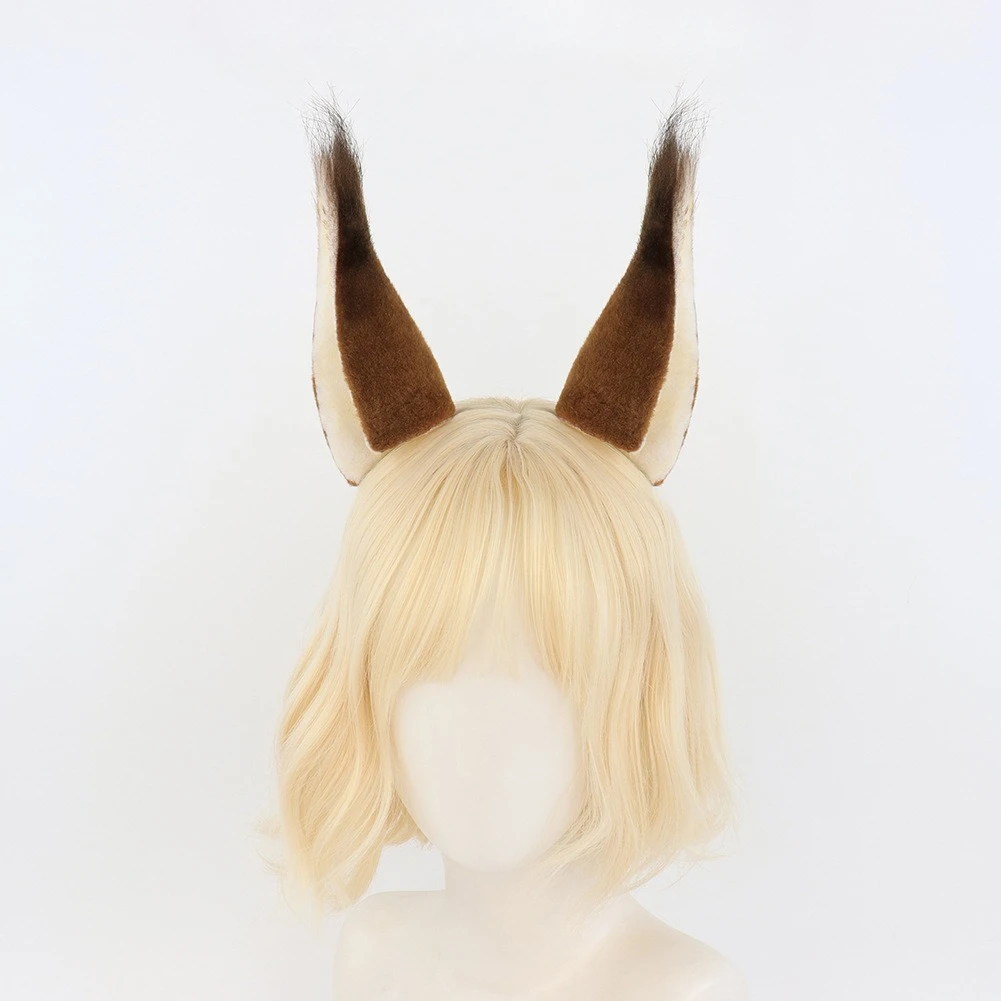 Brązowe Uszy Wiewiórki Pluszowa Obręcz do Włosów Dziewczęce Akcesoria do Kostiumu Cosplay Halloween Party Przebranie Rekwizyty Comic Con Role Play Nakrycie Głowy