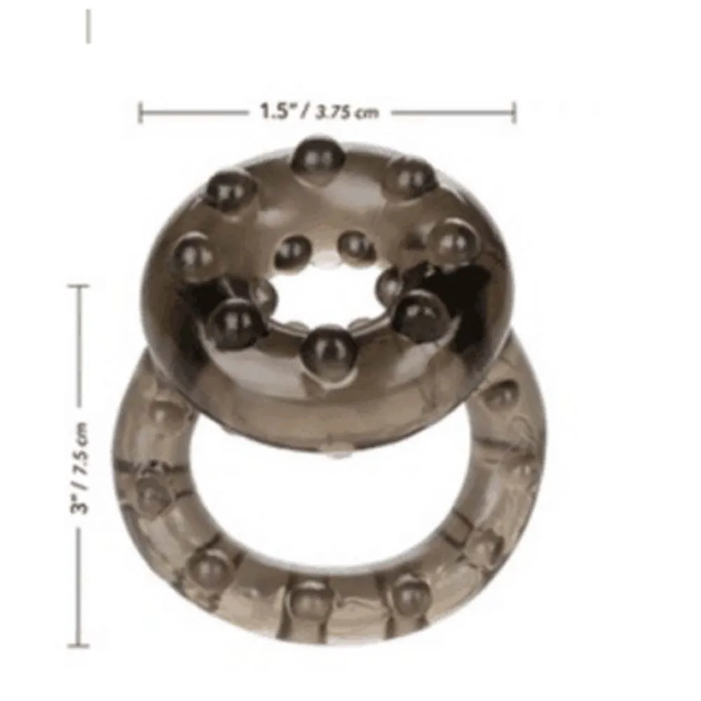 2 قطعة خاتم القضيب سيليكون خاتم الديك للانتصاب تعزيز طويلة الأمد أقوى تأخير التحكم القذف لعبة الجنس للرجال