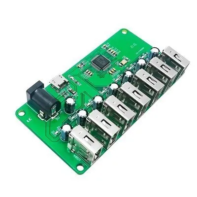 USB HUB Splitter 1 to 7 Port USB Hub Seven Port USB Splitter Module with Power Supply USB 2.0 Expansion