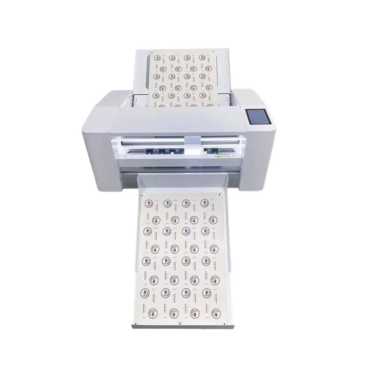 Desktop Computerized Self Adhesive Cutter Touch Screen Operation Industrial Label Die Cutting Machine 220V Small Batch
