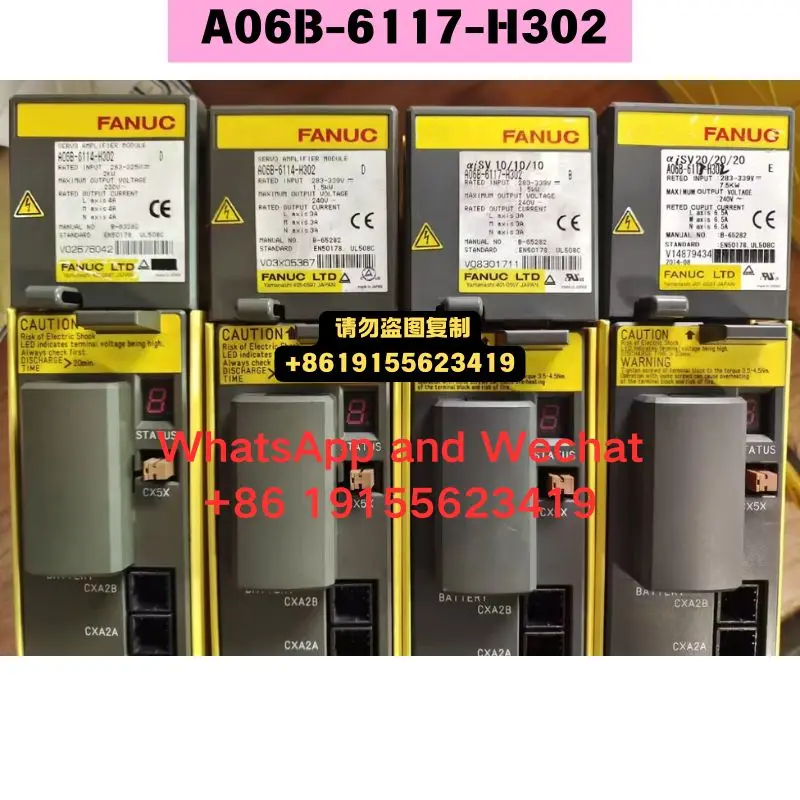 Used OEM disassembled parts A06B-6117-H302 Driver Functional test OK Quick delivery