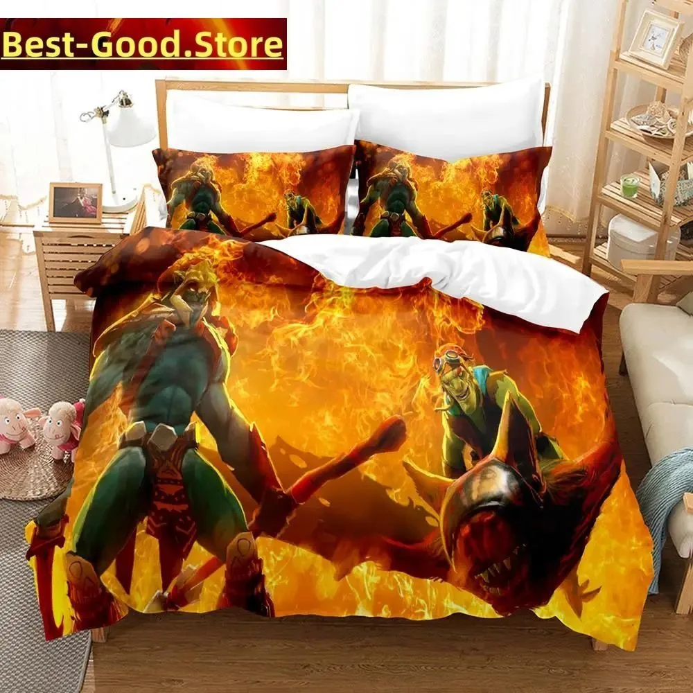 3D Print Fashion Dota 2 Game Bedding Set Boys Girls Twin Queen King Size Duvet Cover Pillowcase Bed boys Adult Bedroom