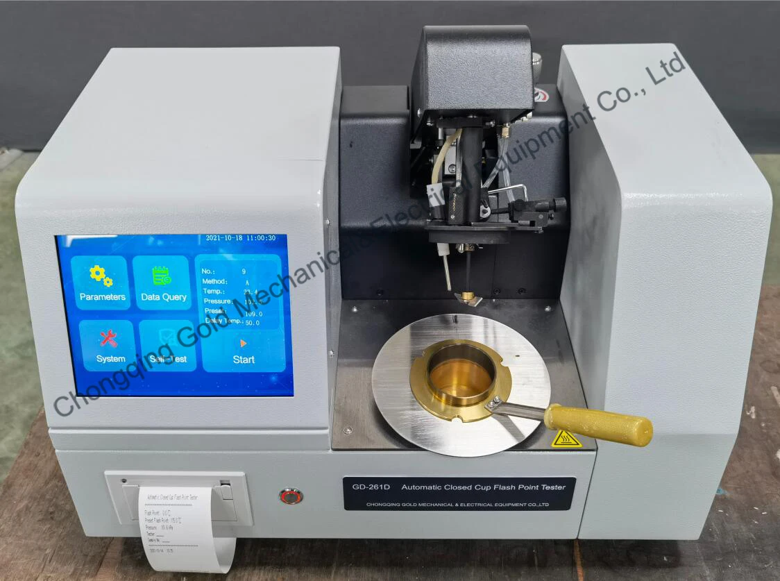 New Automatic Pensky Martens Closed Cup ASTM D93 Flash Point Tester With CE Certificate