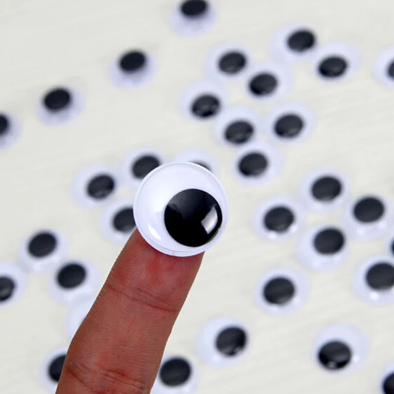

100 Pcs/lot Self-adhesive Mixed 8mm 12mm 18mm Dolls Eye For Toys Dolls Googly Eyes Used For Doll Accessories Hot Sale