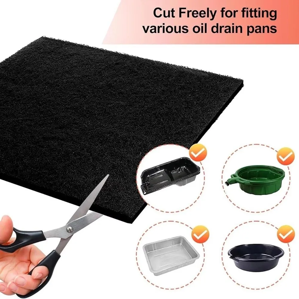 2pcs New Multiuse Oil Drain Splash Pad Lightweight Sponge Pad Oil Change Mat Transmission Drain Pan Car Changing Oil
