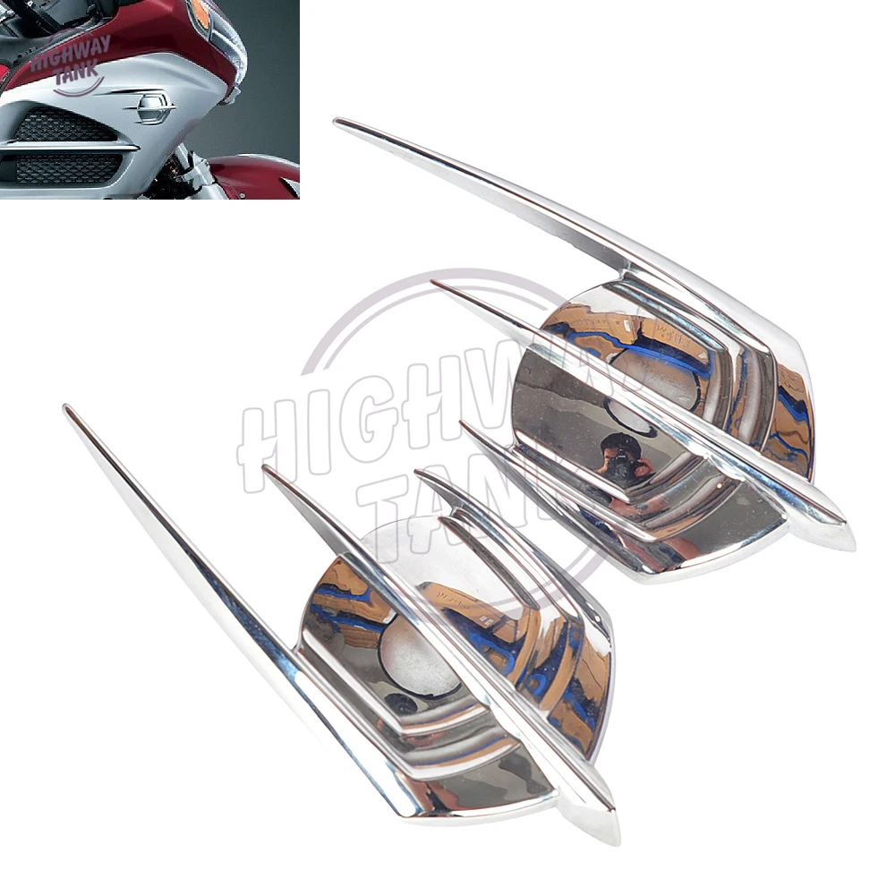Motorcycle Chrome Falcon Fairing Emblem Cover Case for Honda Goldwing 1800 GL1800 2012-2013