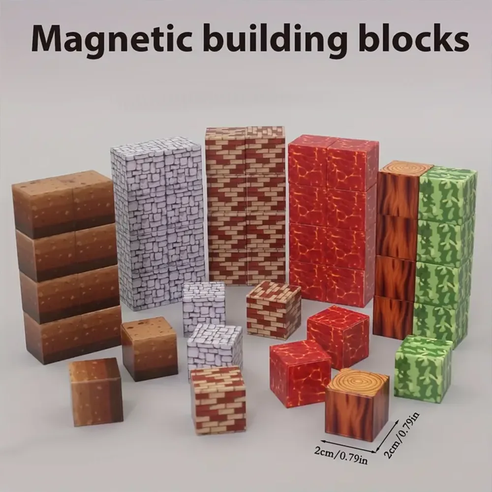 Mattoncini magnetici: 54 a 108 pezzi di mattoncini magnetici, regali di Natale e compleanno per ragazzi e ragazze dai 3 anni in su