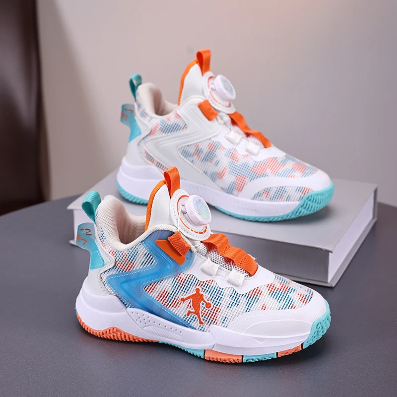 

Children's Large-sized Thick-soled Height-increasing Wear-resistant High-quality Multi-color Fashionable Basketball Shoes