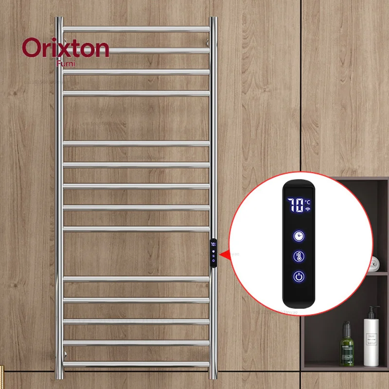 520*1100*120mm  Electric Towel Rack 304 Stainless Steel Temperature&Time Control Smart Heated Towel Rail Towel Warmer 110V/220V