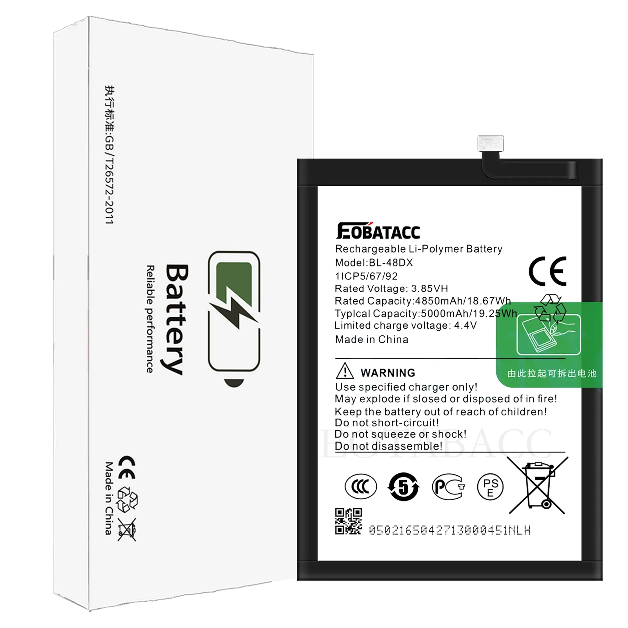 EOTABACC 100% 하이 퀄리티 BL-48DX 배터리, Infinix HOT 11 2022 X675 휴대폰 배터리, 무료 도구, 신제품