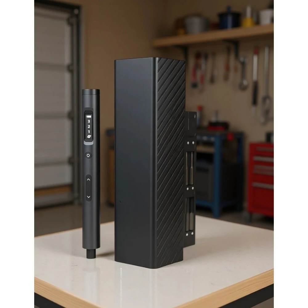 

Mini 3V7 Cordless Magnetic Precision Screwdriver Kit with LED 3 Torque Settings for Phone Camera Laptop Watch