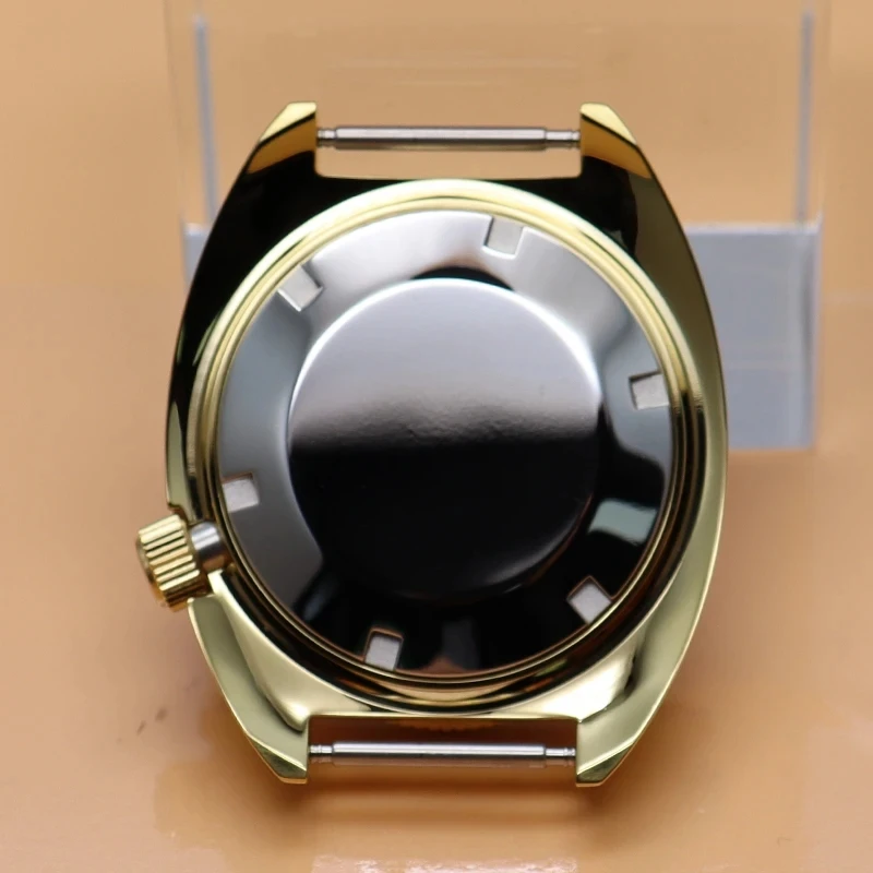 Золотой корпус NH35 41 мм, аксессуары для часов для дайвинга SKX для Turtle Tuna Seiko NH35 NH36 NH38 NH34, механизм с сапфировым стеклом, водонепроницаемое