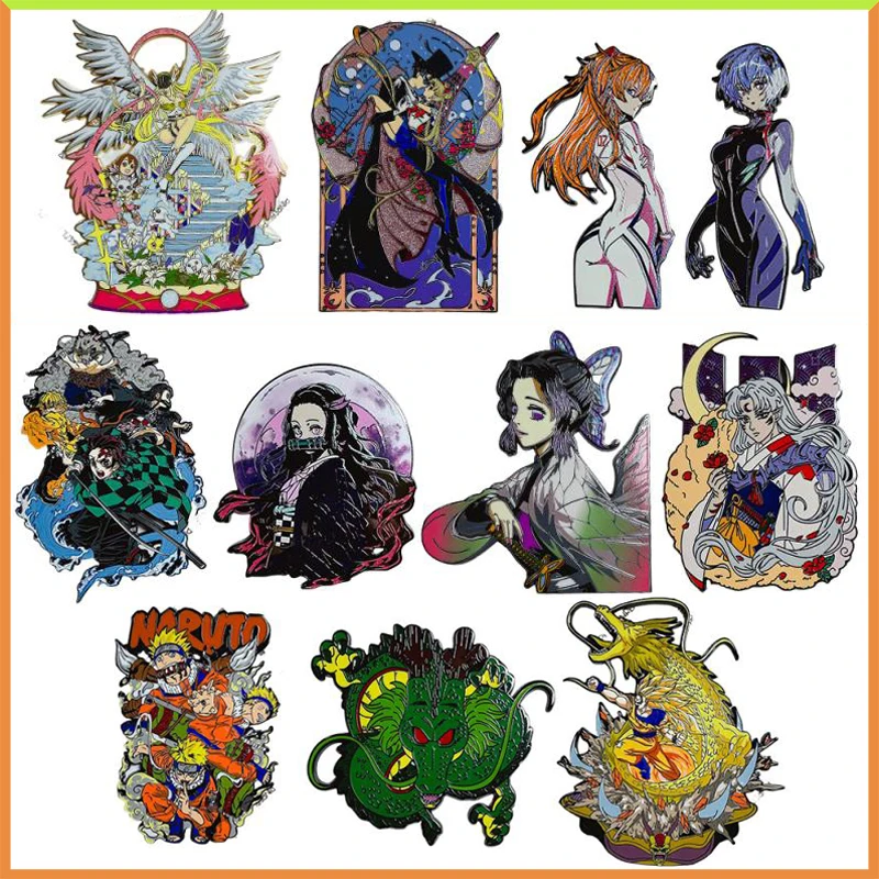 

Anime Goddess Story Dragon Ball NARUTO Demon Slayer DIY ACG Game Enamel Cards Toys for boys Collectible Cards Birthday Present