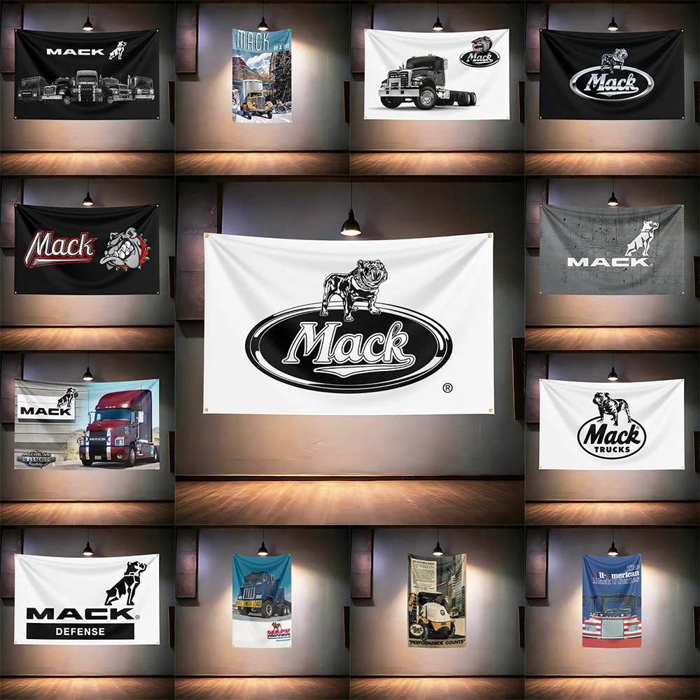 

MACKs Truck Fans Flag 3x5ft 90x150cm For Truck Garage Bar Wall Decor Banner