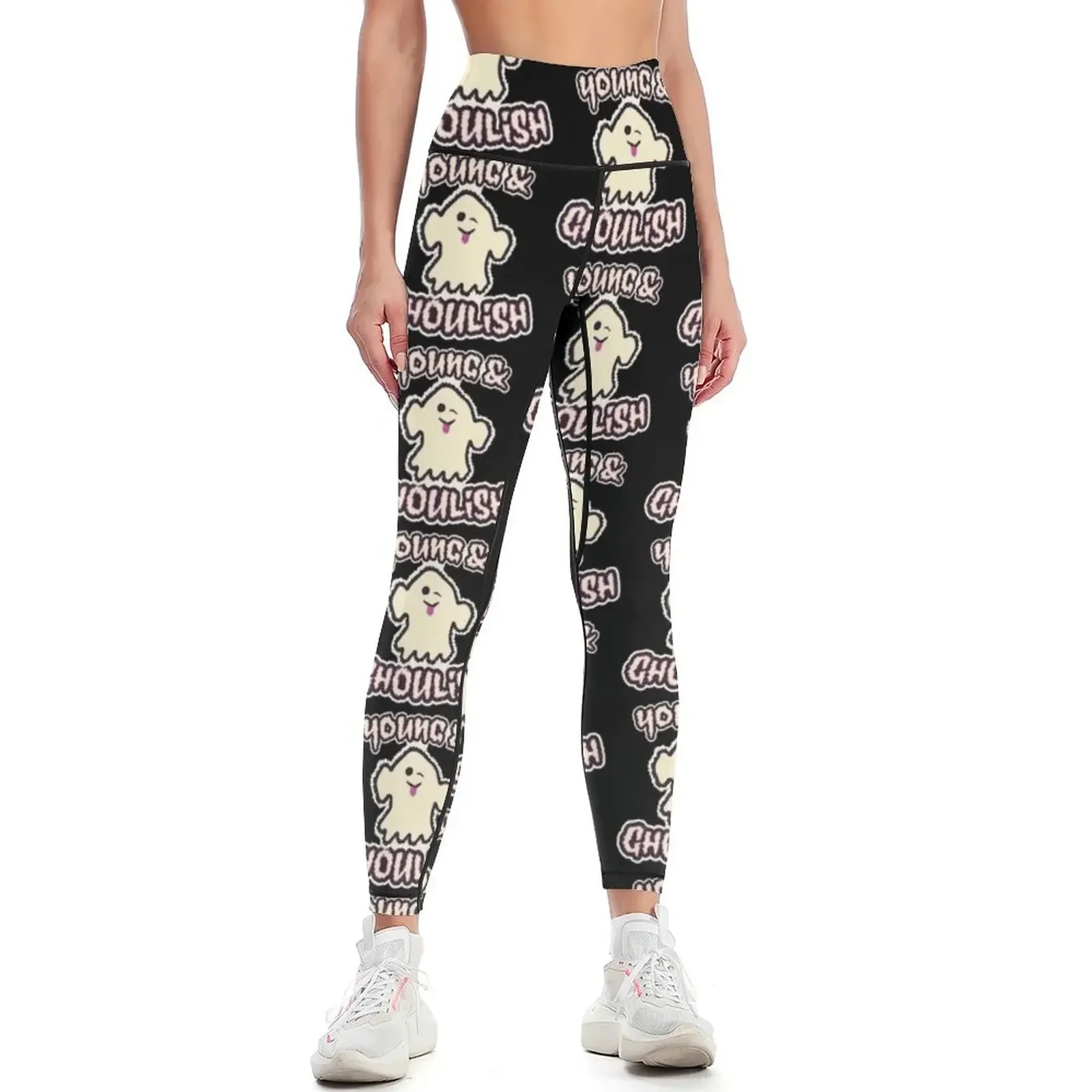 

Young And Ghoulish Retro Spooky Leggings gym sportswear woman active wear sport legging Sweatpants Womens Leggings