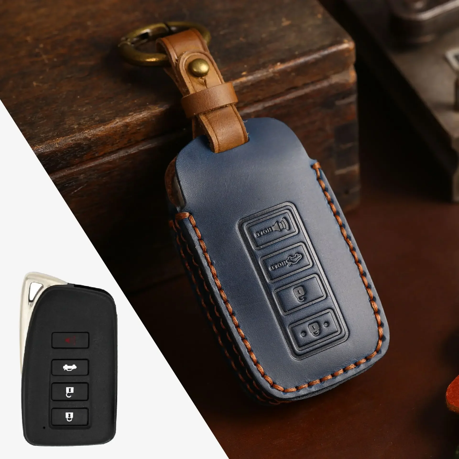 Leather Protector Case shell holder for Lexus NX GS RX IS ES GX LX RC 200 250 350 LS 450H 300H Remote Car Fob Key Cover kechain