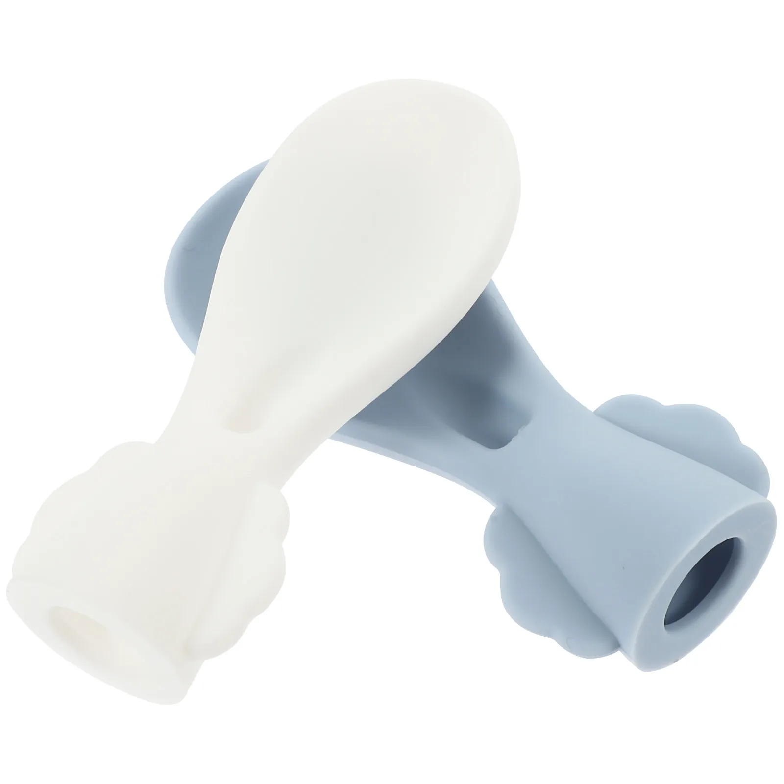 

2Pcs Soft Silicone Baby Food Pouch Spoon Squeeze Feeding Tool for Puree Fruit Pouches Infant Toddler Training Feeding Spoon