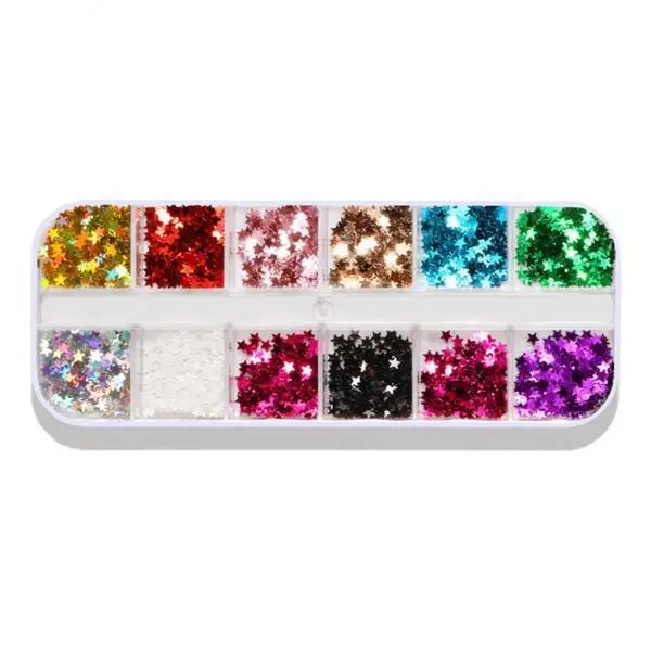 

Professional Nail Art Glitter Flakes Multicolor Butterfly Sequin Decor for Nail Design and Makeup Accessories