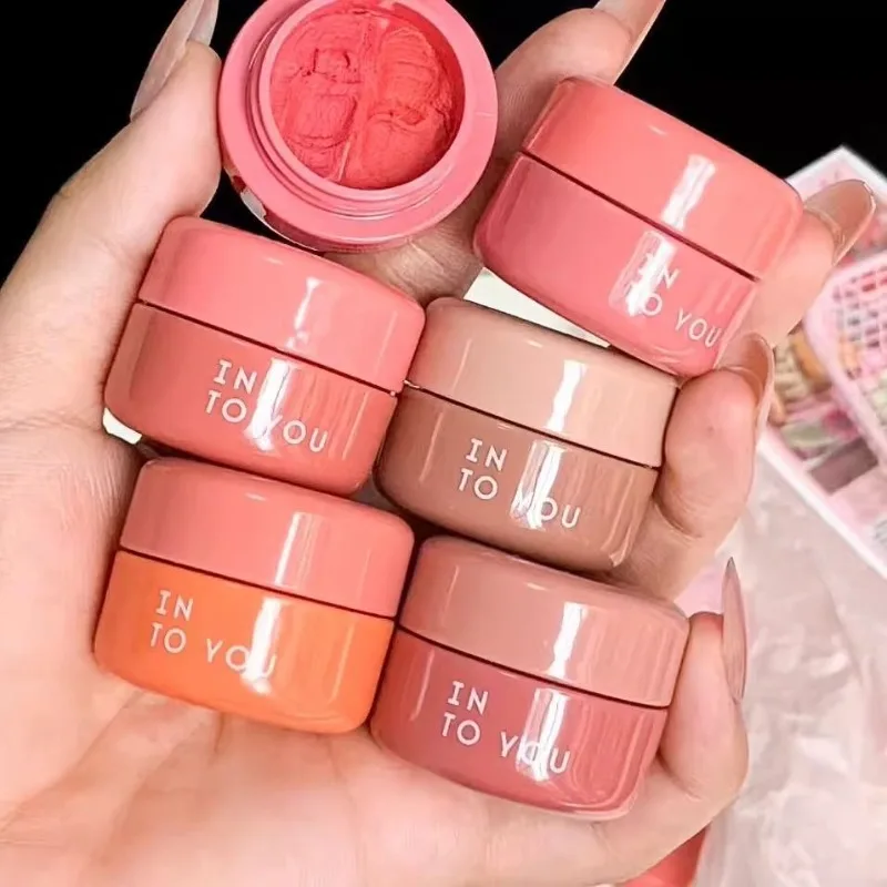 INTO YOU 2-in-1 Lip & Cheek Mud Velvet Matte Mousse Texture,Buildable Lip Glaze & Cream Blush,Long-Wearing Multi-Use Face Color