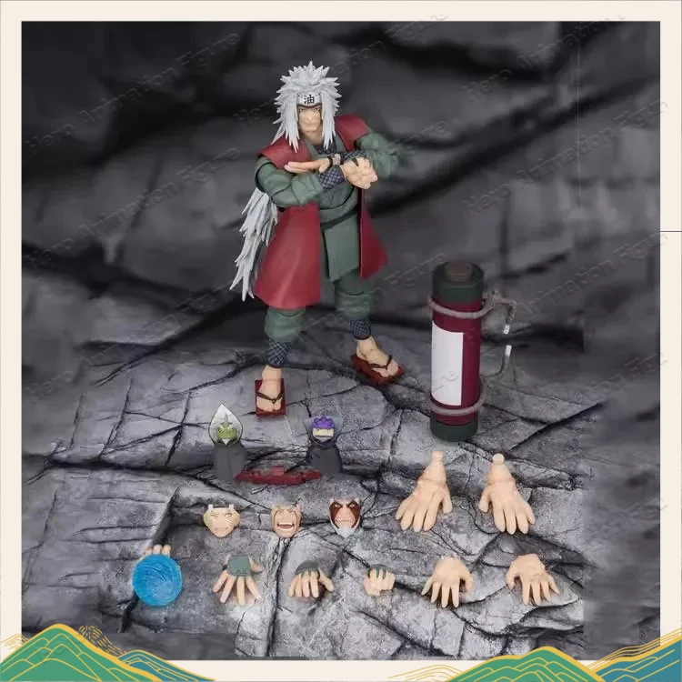 Figuras de Acción Originales Bandai SH Figuarts One Piece SHF JIRAIYA Hidden Leaf Heroic Master Sage Mode Set, Juguetes Coleccionables