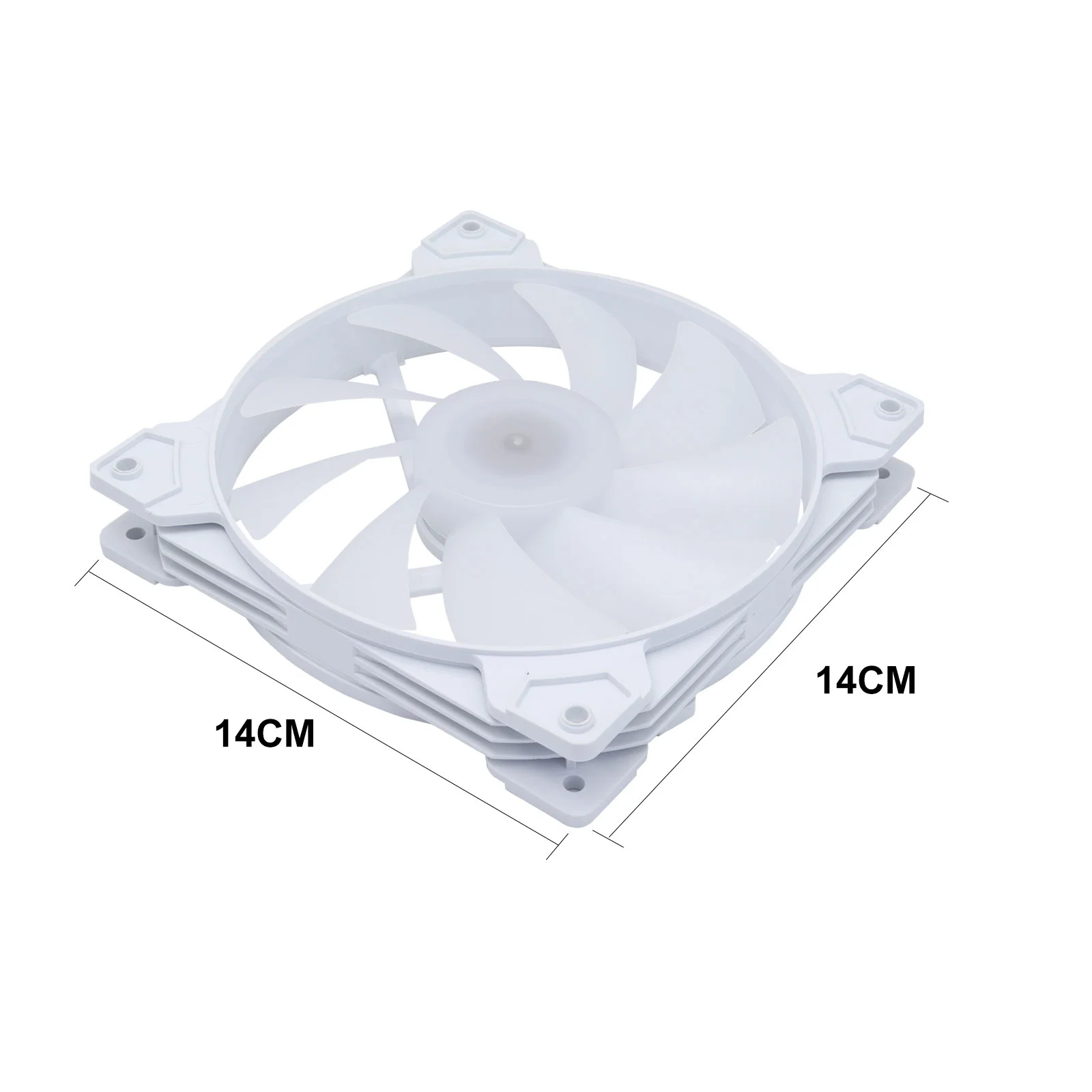 1/2/3/4/5/PCS 140MM PC Fan 14CM PC Case Fan Quiet 140mm RGB Fan 4pin Computer Cooling Fans Silent 12CM CPU Cooler Fan