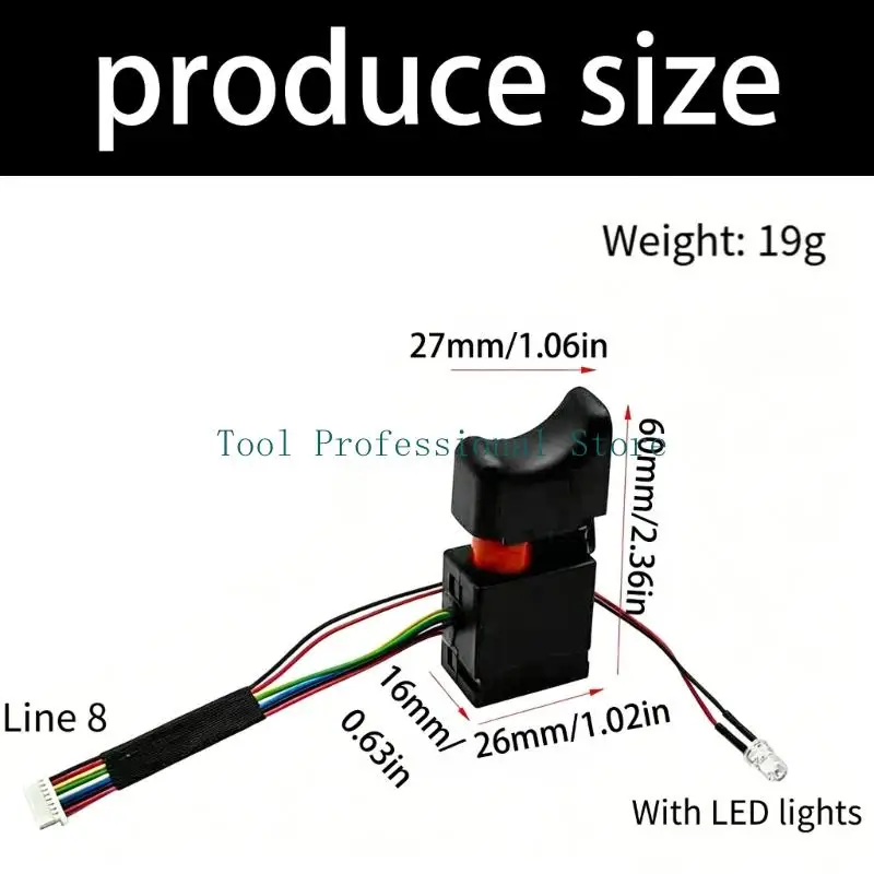 57QF Advanced Brushless Triggering Switches For Cordless Impact Wrenches With Dust Protective