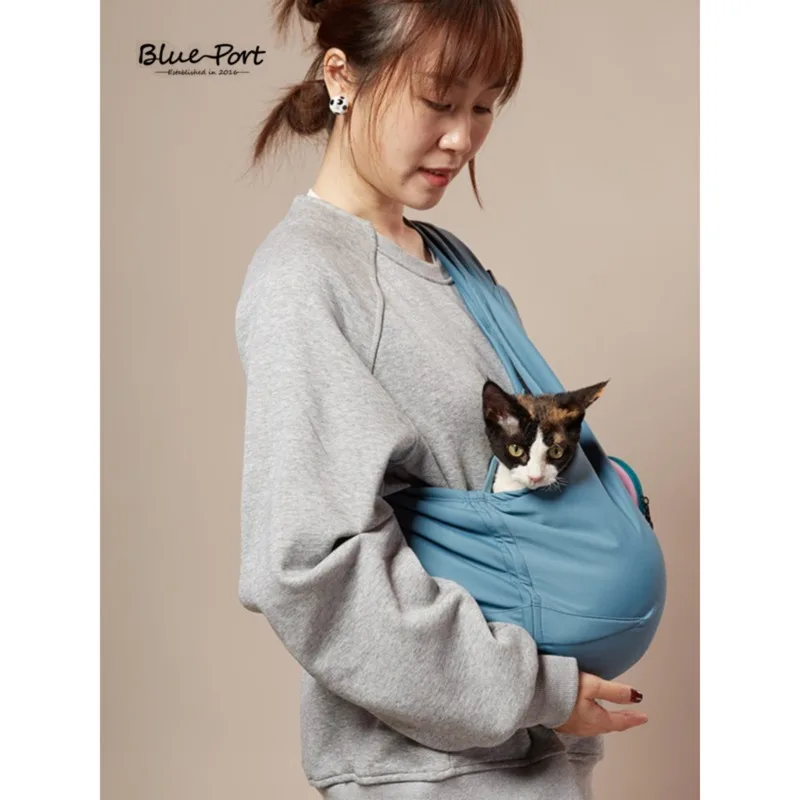 

Blueport Pet Portable Crossbody Bag for Outgoing Fashion Folding Backpack for Small and Medium sized Dogs Cats and Dogs