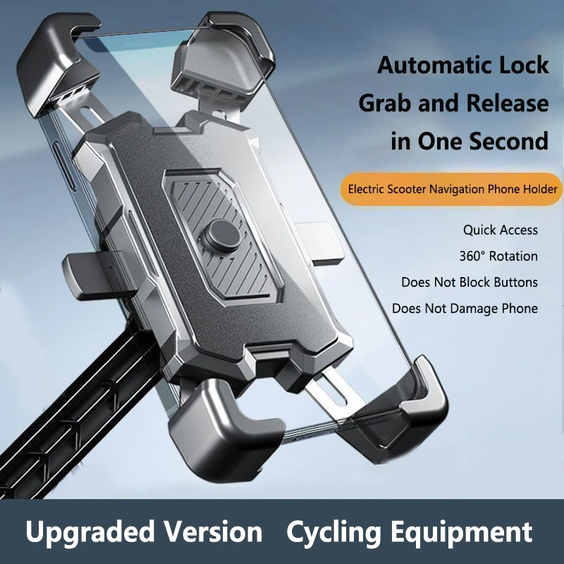 Universal 360 °   Drehbarer Rutschfester Fahrrad-Handyhalter Verstellbarer Ständer Fahrradzubehör für Radfahren MTB Bike Motorrad Neu