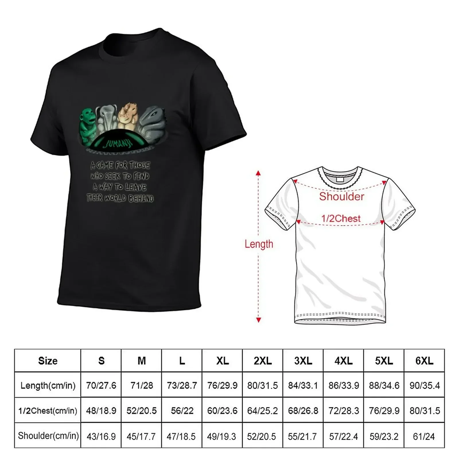 Jumanji T-Shirt aesthetic clothes oversized t shirt graphics designer shirts luxury clothes men