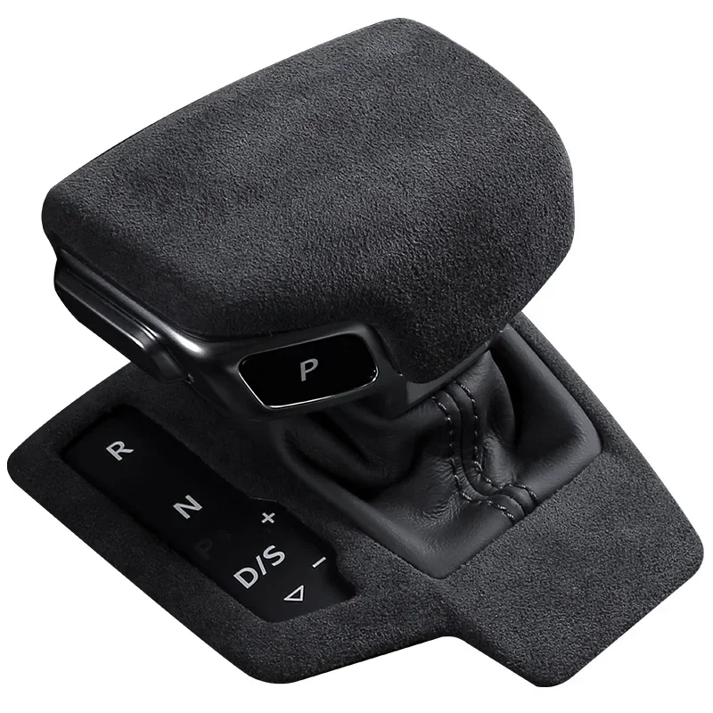Alcan tara Interiors Overlay Gear Shift Knob Cover Shell Gearshift Panels for Audi A4L A4 B9 Avant Allroad A5 S4 S5 2017-2024